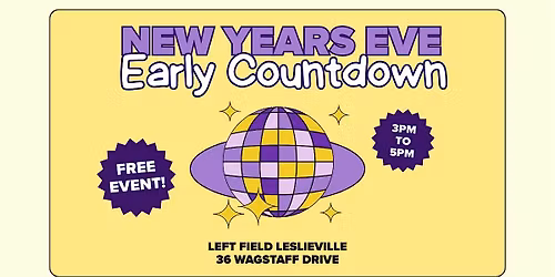 FREE EVENT - New Years Eve Early Countdown