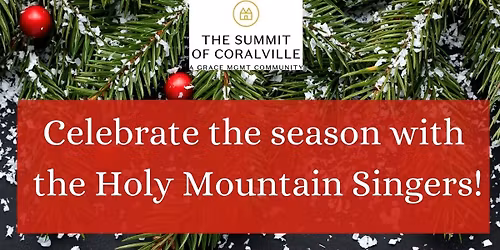 Holy Mountain Singers Concerts (1pm, 4pm & 7pm)