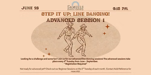 Step It Up: Line Dancing! Advanced Session 1