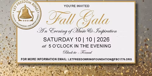 Let Freedom Ring Foundation\u2019s 2026 Fall Gala