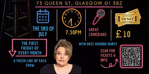 The Glasgow comedy club doonstairs at Max's Bar