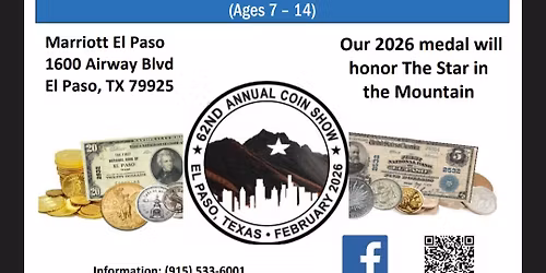 62nd Annual El Paso Coin Show 2026
