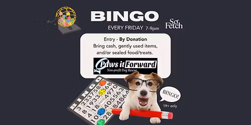 GAME + FLIGHT FRIDAY: BINGO by Donation