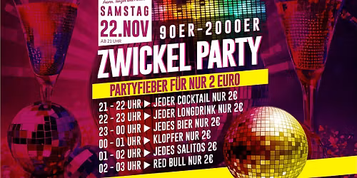 Zwickel Party | Sa. 22.11. | Herzerl