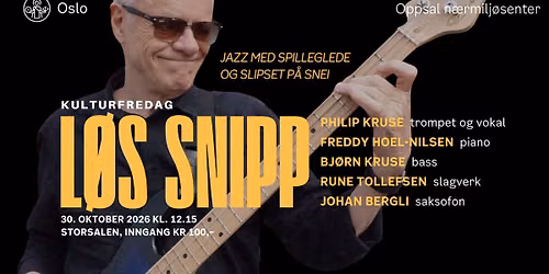 KULTURFREDAG: L\u00d8S SNIPP