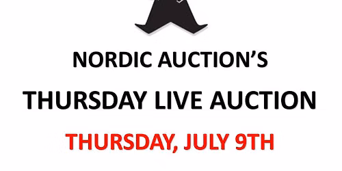 LIVE CONSIGNMENT AUCTION (JULY 9) @NORDIC AUCTION