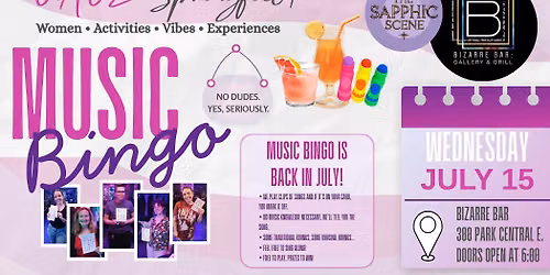 WAVE + Sapphic Scene: Music Bingo