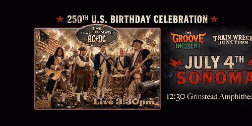 Illegitimate AC\/DC July 4th Celebration - Groove Incident Trainwreck Junction Grinstead Ampitheater