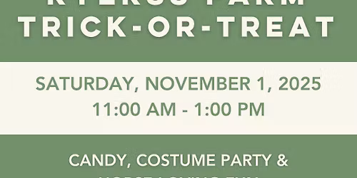 Ryerss Farm Trick-or-Treat