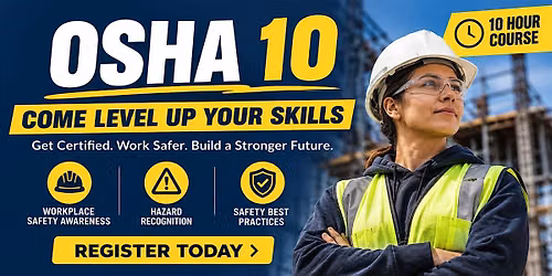 October OSHA 10-Hour Construction Training Class in Hartford