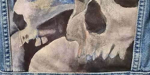 Denim jacket design and painting