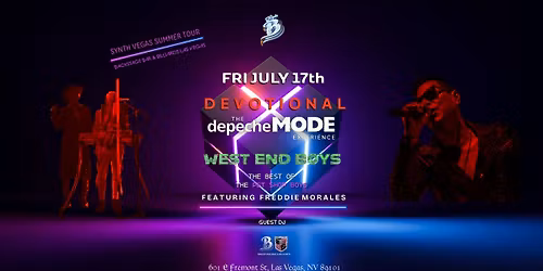 Synth Vegas featuring Devotional The Depeche MODE Ex + West End Boys at Backstage Bar & Billiards  
