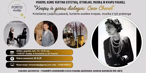 Kvap\u0173 ir gars\u0173 dialogas: Coco Chanel