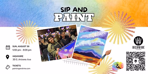 Lavender Skies Sip and Paint
