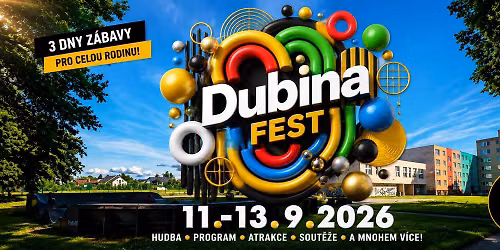 DUBINA FEST 2026 \ud83c\udf33 11.-13.9.2026 \/ Venkovn\u00ed a vnit\u0159n\u00ed Are\u00e1l clubu \u00c1\u010cKO\ud83d\udd25 