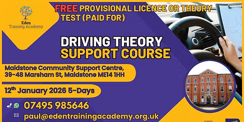 Driving Theory Course, Maidstone - 5 days