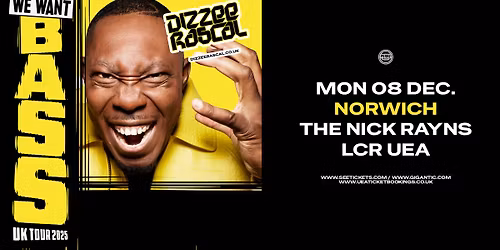 Dizzee Rascal at the Nick Rayns LCR, UEA | Norwich