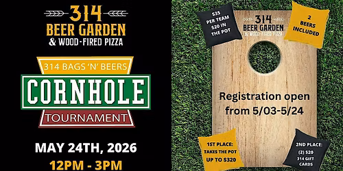 314 Bags 'n' Beers Cornhole Tournament