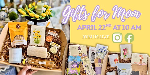 Gifts for Mom LIVE with Curate: A Local Mercantile