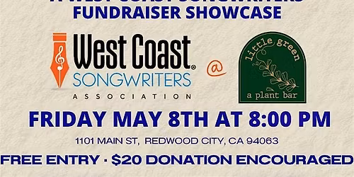 West Coast Songwriters' Association Fundraiser Showcase