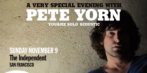 Pete Yorn at The Independent