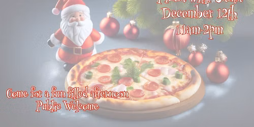 Pizza with Santa