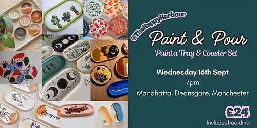 Paint & Pour: Create Your Own Tray & Coaster Set