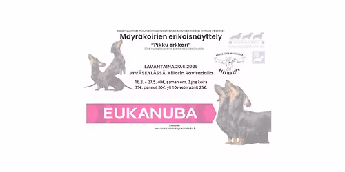 M\u00e4yr\u00e4koirien pikku erkkari 2026
