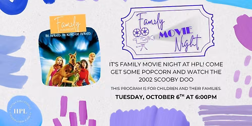 \ud83c\udfac\ud83c\udf7f\ud83e\udd29 Family Movie Night: Scooby Doo \ud83d\udd0e\ud83d\udc15\ud83d\ude90\ud83d\udc7b