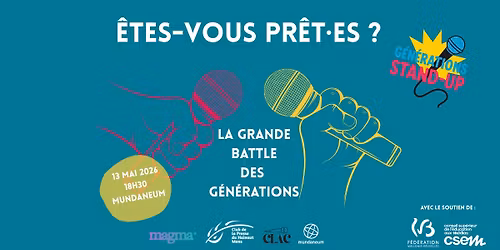 "La Grande Battle des G\u00e9n\u00e9rations " - Spectacle interg\u00e9n\u00e9rationnel de stand-up 