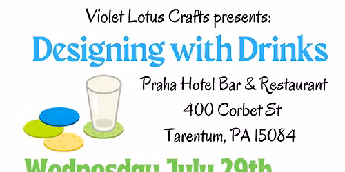 Designing with Drinks - Mod Podge Coasters