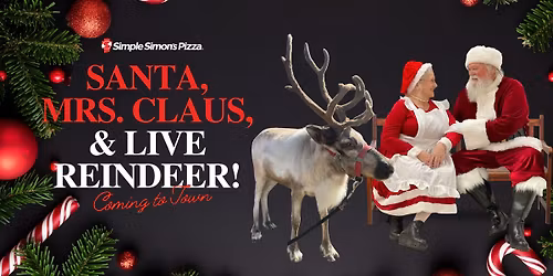 FREE EVENT: \ud83c\udf85\ud83c\udffb\ud83e\udd36\ud83c\udffc\ud83e\udd8c Santa, Mrs. Claus, & their LIVE Reindeer will be stopping by!