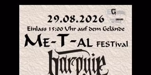 Me-T-al FESTival 2026 mit Harpyie, Reliquiae, Fabula Rasa, Cat o Nine und Saitentanz