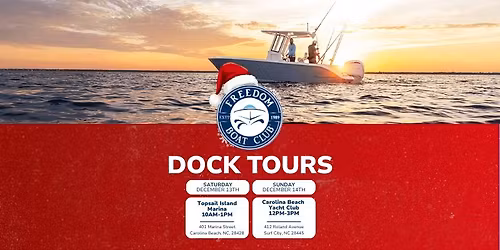 Christmas on the Coast: Freedom Boat Club Dock Tours