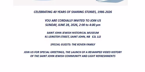 Celebrating 40 Years of Sharing Stories, 1986-2026