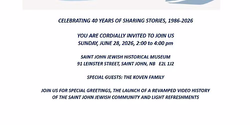 Celebrating 40 Years of Sharing Stories, 1986-2026