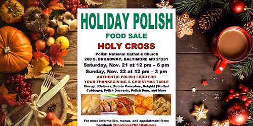 Holiday Polish Food Sale