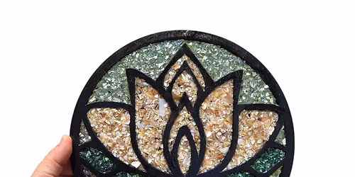 Crushed Glass & Resin Suncatchers