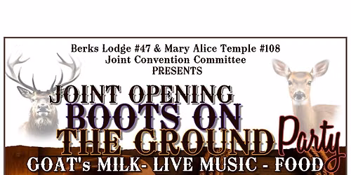Joint Opening Boots on the Ground Party