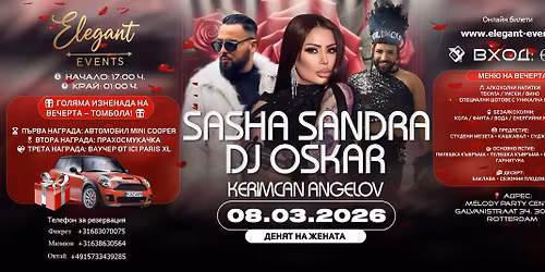 8 Mart 2026 Rotterdam Melody Party Center