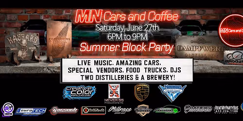 MN Cars & Coffee Summer Block Party