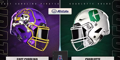 East Carolina Pirates at Charlotte 49ers Football