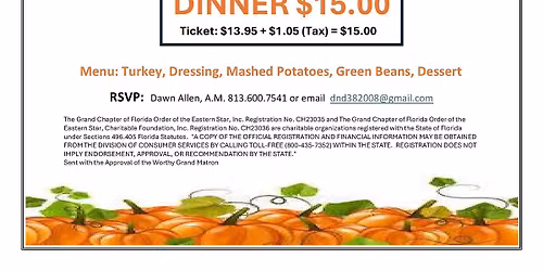 OES Desoto Chapter #201 Annual Turkey Dinner