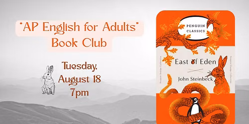 "AP English for Adults" August Book Club