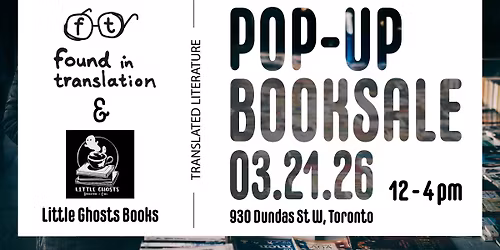 Found in Translation pop up bookshop @ Little Ghost Bookshop!