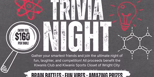 Trivia Night to benefit The Sports Closet of Wright City