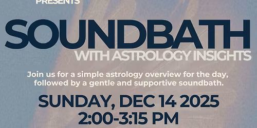 Soothing Soundbath by sound+sky