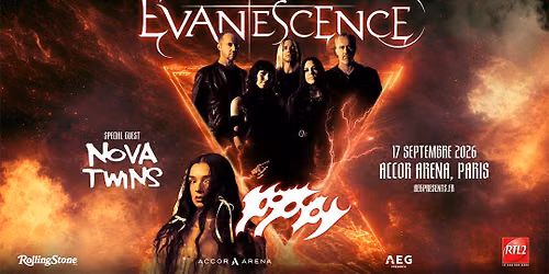 EVANESCENCE \u2022 2026 World Tour with Poppy & Nova Twins | Accor Arena, Paris