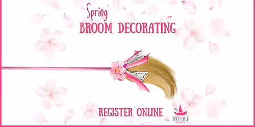 Spring Broom Decorating