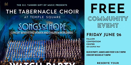 FREE Community Event: Tabernacle Choir Watch Party